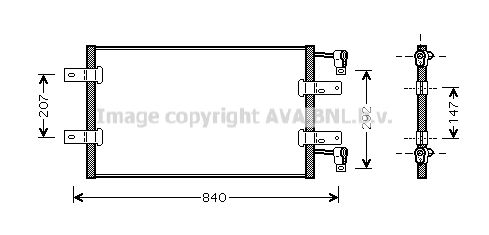 AVA QUALITY COOLING Конденсатор, кондиционер RT5314